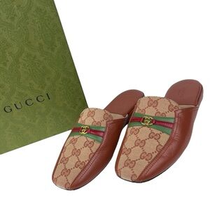 Gucci GG Monogram Canvas Slide Mules